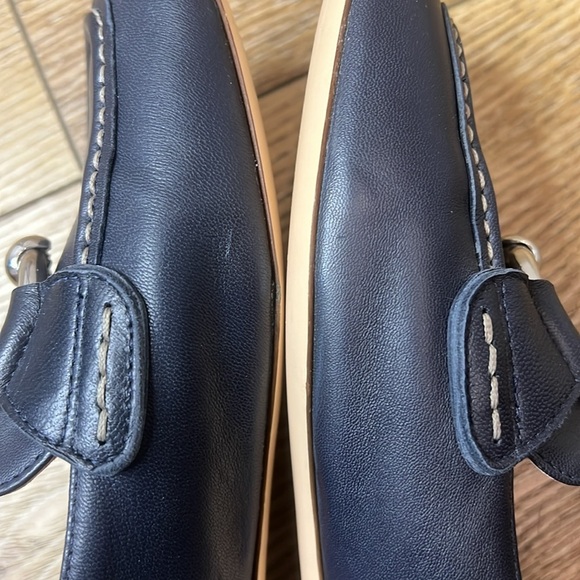 AGL Sheryl Moc Moccasin in Navy Blue Leather Loafers Size 37/7 - Picture 8 of 11